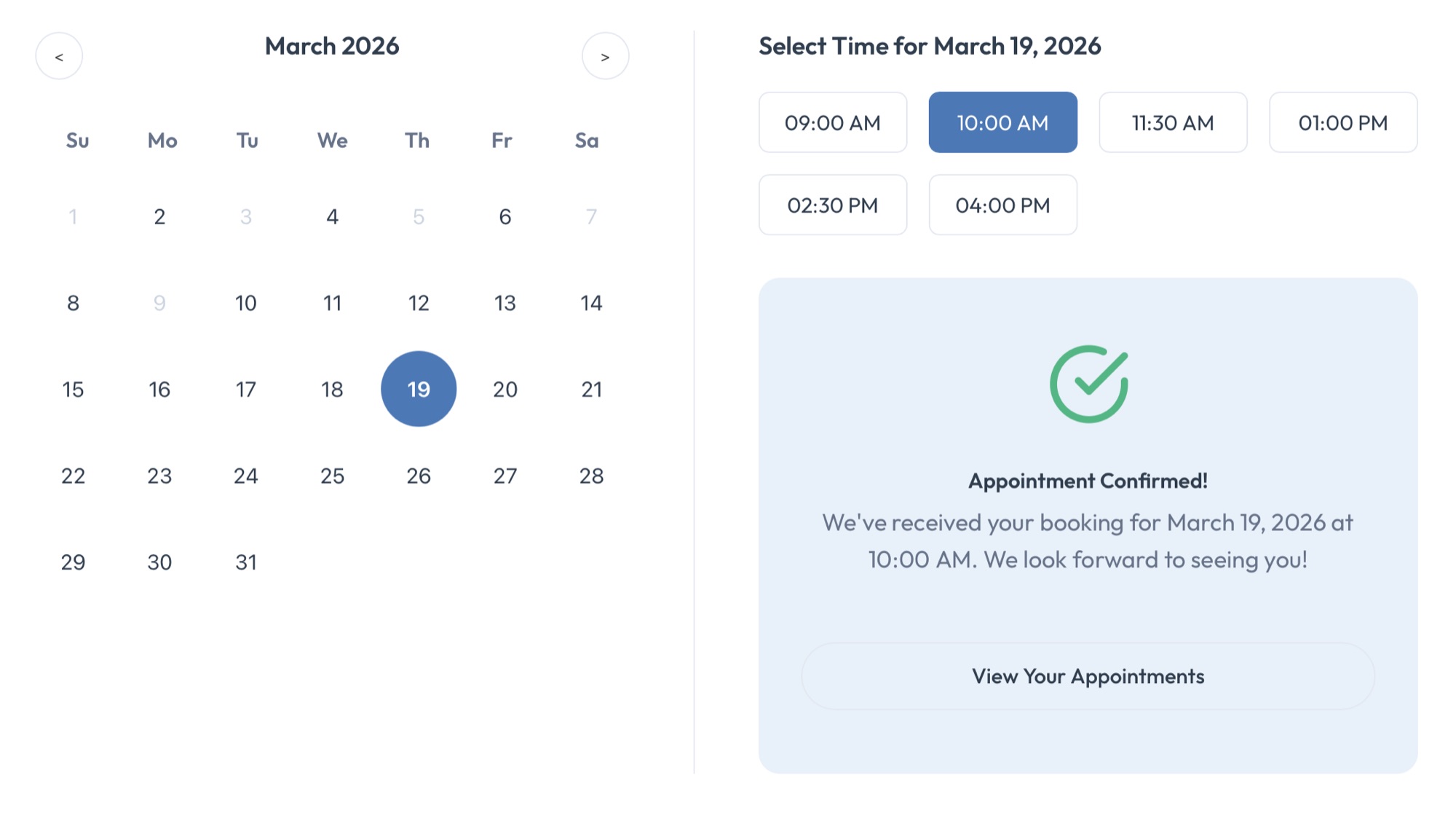 Dent Med — appointment confirmed