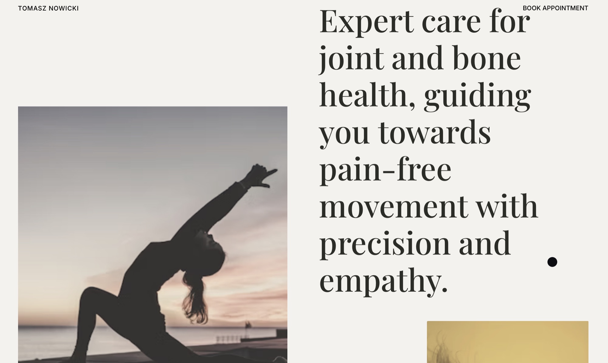Tomasz Nowicki — about the practice