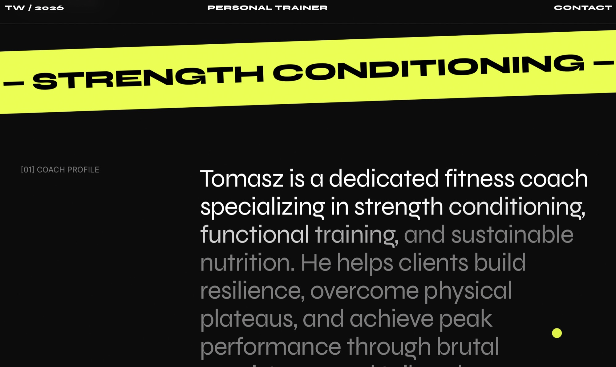 Tomasz Wierzbicki — coach profile